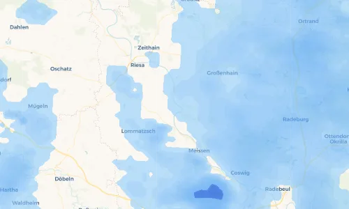 Regenradar Vorschaubild - Aktuelle Niederschläge in Niederlommatzsch und Umgebung