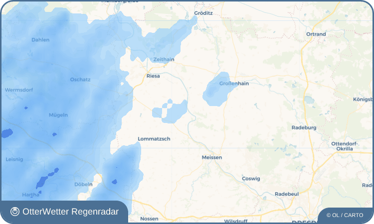 Wetter-Widget-Vorschau mit Vorhersagedaten für Niederlommatzsch
