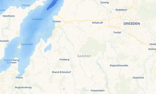 Regenradar Vorschaubild - Aktuelle Niederschläge in Niederschöna und Umgebung