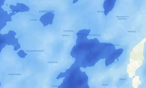 Regenradar Vorschaubild - Aktuelle Niederschläge in Niederseidewitz und Umgebung