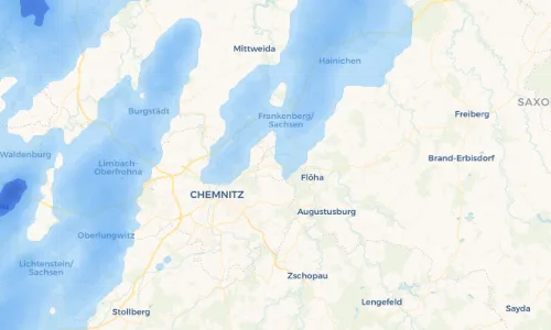 Regenradar Vorschaubild - Aktuelle Niederschläge in Niederwiesa und Umgebung