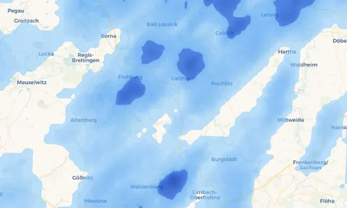 Regenradar Vorschaubild - Aktuelle Niederschläge in Oberpickenhain und Umgebung