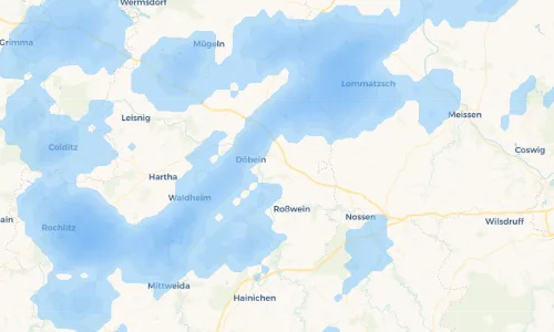 Regenradar Vorschaubild - Aktuelle Niederschläge in Oberranschütz und Umgebung