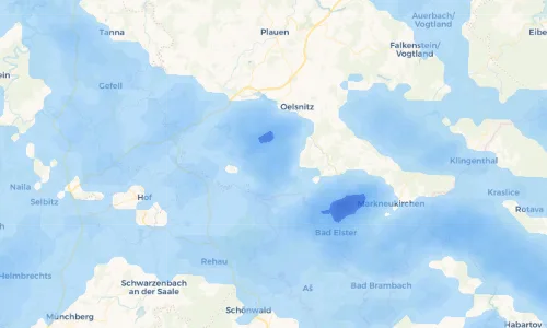 Regenradar Vorschaubild - Aktuelle Niederschläge in Obertriebel und Umgebung