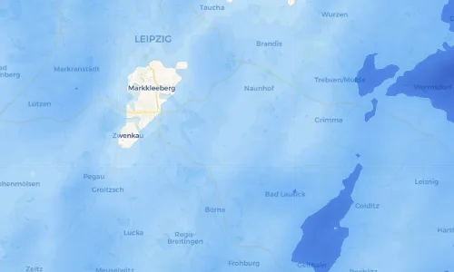 Regenradar Vorschaubild - Aktuelle Niederschläge in Oelzschau und Umgebung