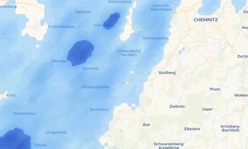 Regenradar Vorschaubild - Aktuelle Niederschläge in Ortmannsdorf und Umgebung