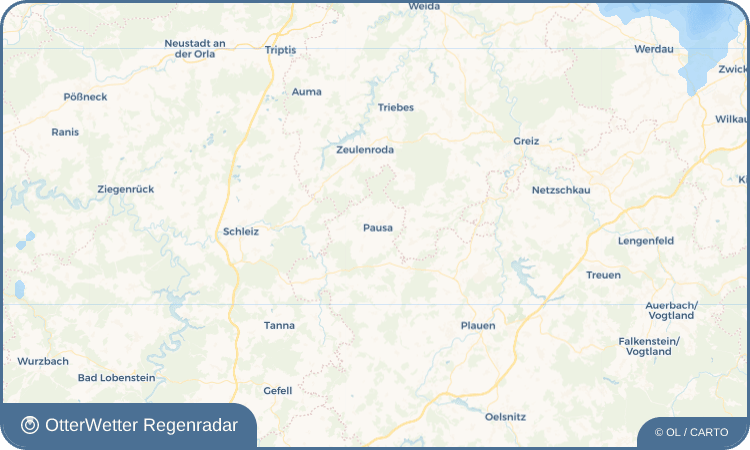 Wetter-Widget-Vorschau mit Vorhersagedaten für Pausa