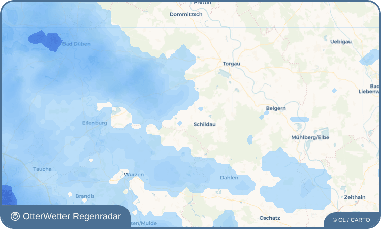 Wetter-Widget-Vorschau mit Vorhersagedaten für Probsthain