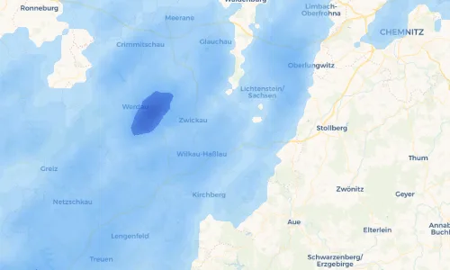 Regenradar Vorschaubild - Aktuelle Niederschläge in Reinsdorf und Umgebung