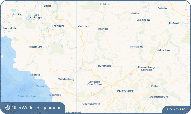 Widget-Vorschau für Rochsburg Wetter-Widget-Vorschau mit Vorhersagedaten für Rochsburg