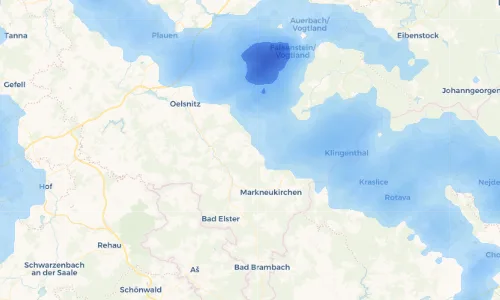 Regenradar Vorschaubild - Aktuelle Niederschläge in Saalig und Umgebung