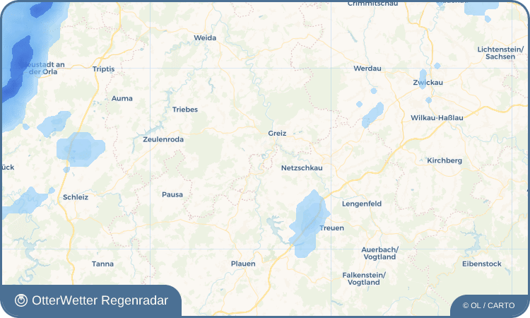 OtterWetter Regenradar-Widget Sachswitz