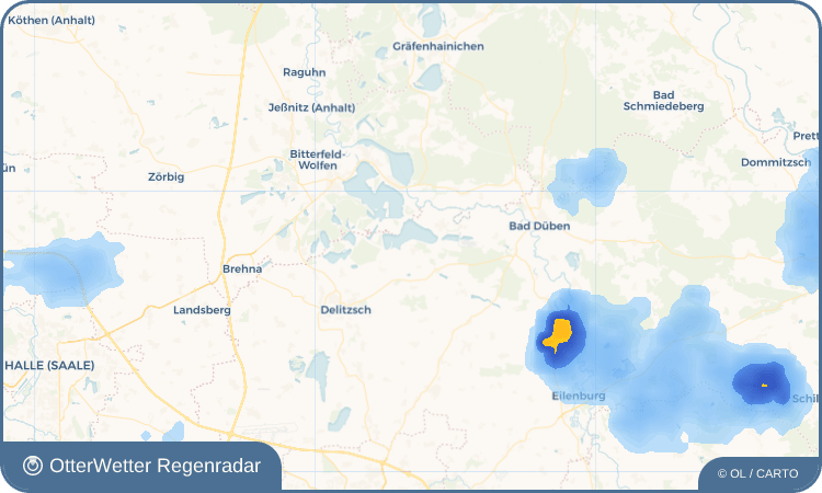 OtterWetter Regenradar-Widget Sausedlitz