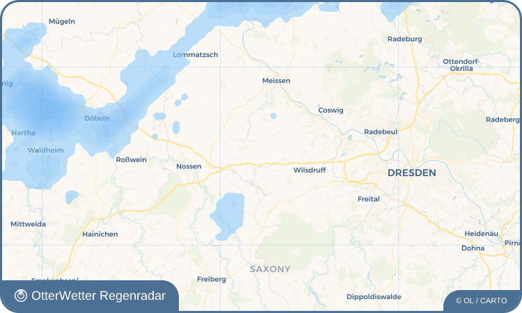 OtterWetter Regenradar-Widget Schmiedewalde