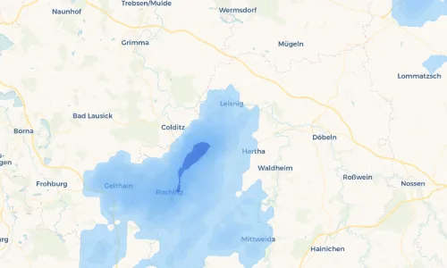 Regenradar Vorschaubild - Aktuelle Niederschläge in Schönerstädt und Umgebung