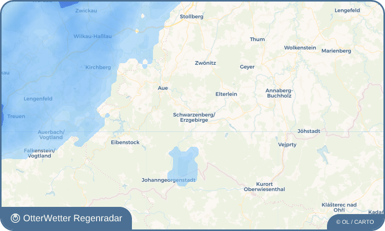 OtterWetter Regenradar-Widget Schwarzenberg/Erzgebirge