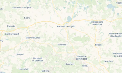 Regenradar Vorschaubild - Aktuelle Niederschläge in Schwarznaußlitz - Čorne Noslicy und Umgebung