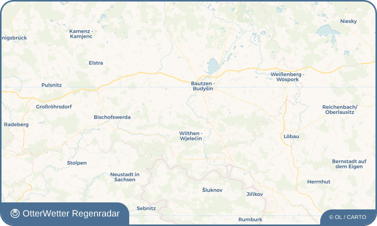 OtterWetter Regenradar-Widget Schwarznaußlitz - Čorne Noslicy