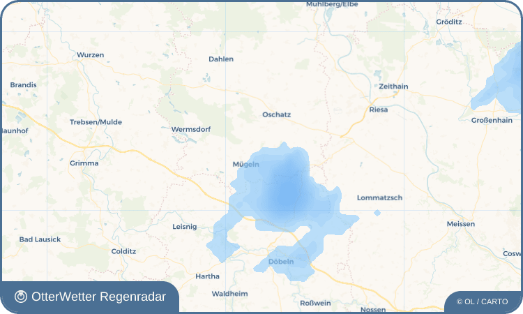 OtterWetter Regenradar-Widget Schweta
