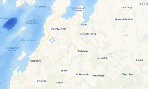 Regenradar Vorschaubild - Aktuelle Niederschläge in Siedlung Ruhebank und Umgebung