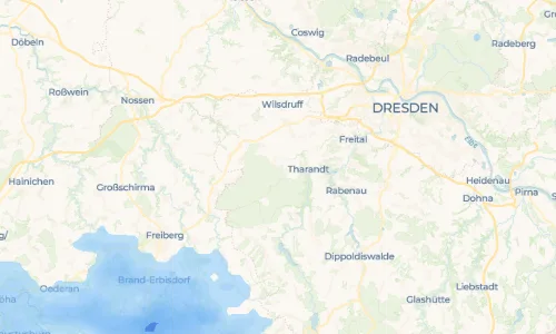 Regenradar Vorschaubild - Aktuelle Niederschläge in Spechtshausen und Umgebung