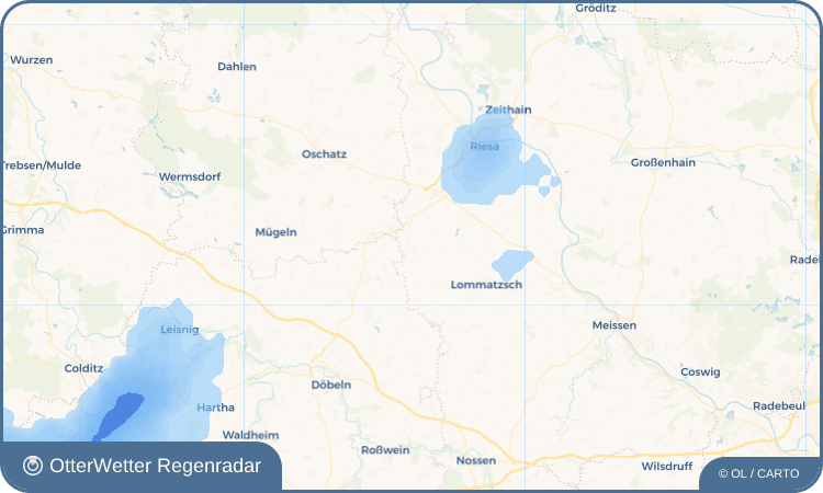 OtterWetter Regenradar-Widget Staucha