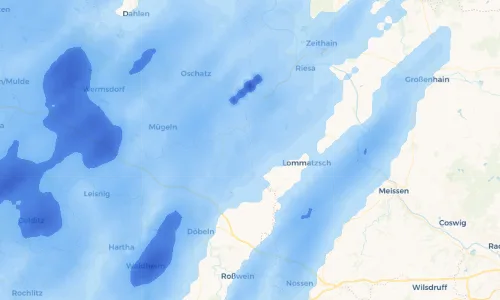Regenradar Vorschaubild - Aktuelle Niederschläge in Steudten und Umgebung