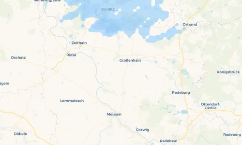Regenradar Vorschaubild - Aktuelle Niederschläge in Strießen und Umgebung