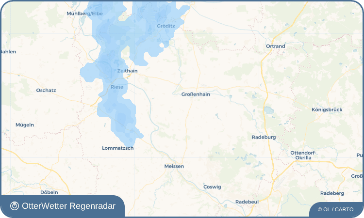 OtterWetter Regenradar-Widget Strießen