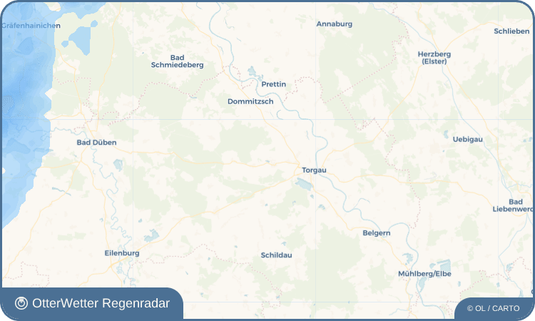 OtterWetter Regenradar-Widget Süptitz