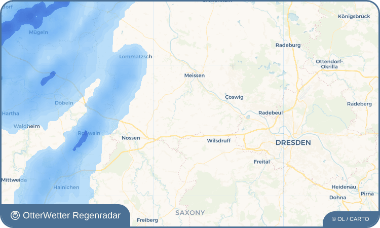 OtterWetter Regenradar-Widget Taubenheim bei Meißen