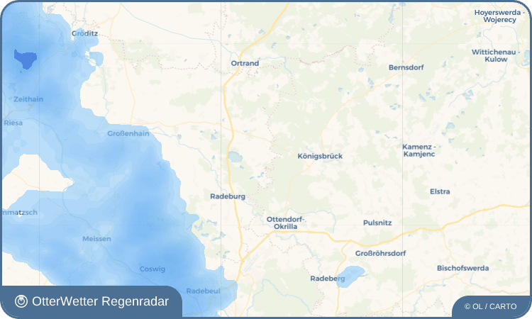 OtterWetter Regenradar-Widget Tauscha Anbau