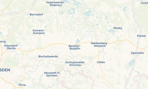 Regenradar Vorschaubild - Aktuelle Niederschläge in Teichnitz - Ćichońca und Umgebung