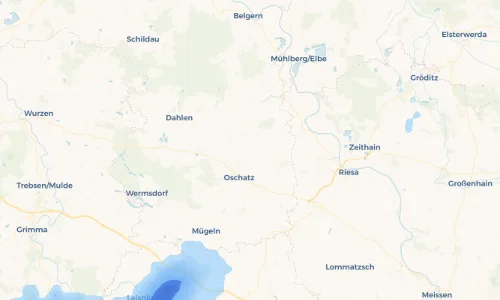 Regenradar Vorschaubild - Aktuelle Niederschläge in Terpitz und Umgebung