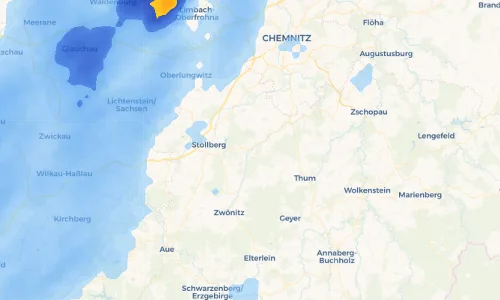 Regenradar Vorschaubild - Aktuelle Niederschläge in Thalheim/Erzgebirge und Umgebung