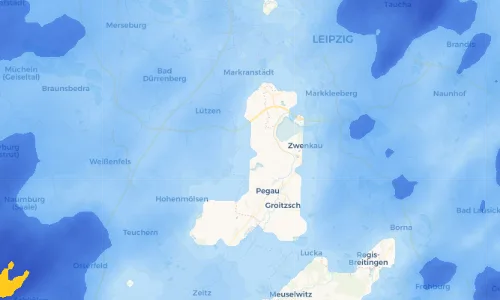 Regenradar Vorschaubild - Aktuelle Niederschläge in Thesau und Umgebung