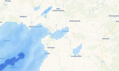 Regenradar Vorschaubild - Aktuelle Niederschläge in Tiefenau und Umgebung
