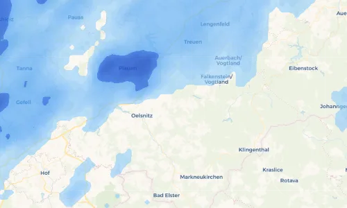 Regenradar Vorschaubild - Aktuelle Niederschläge in Tirpersdorf und Umgebung