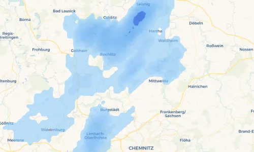 Regenradar Vorschaubild - Aktuelle Niederschläge in Topfseifersdorf und Umgebung