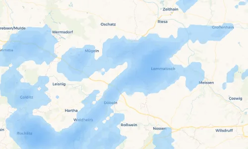Regenradar Vorschaubild - Aktuelle Niederschläge in Trebanitz und Umgebung