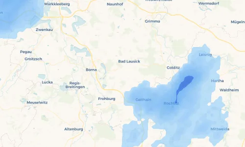 Regenradar Vorschaubild - Aktuelle Niederschläge in Trebishain und Umgebung