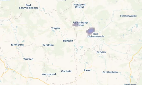 Regenradar Vorschaubild - Aktuelle Niederschläge in Treblitzsch und Umgebung