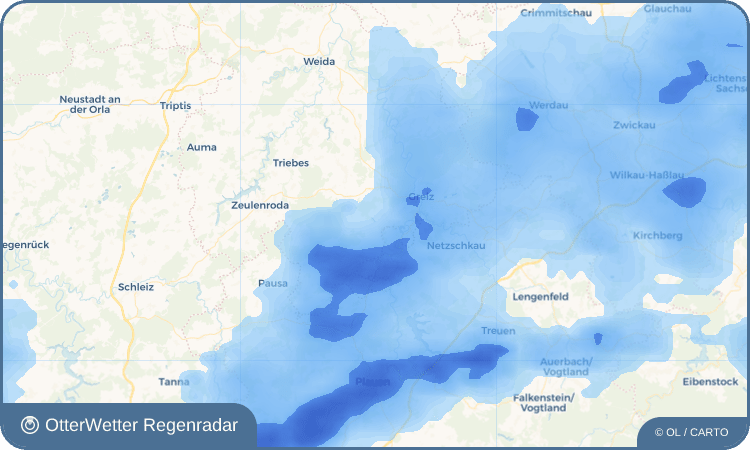 OtterWetter Regenradar-Widget Tremnitz