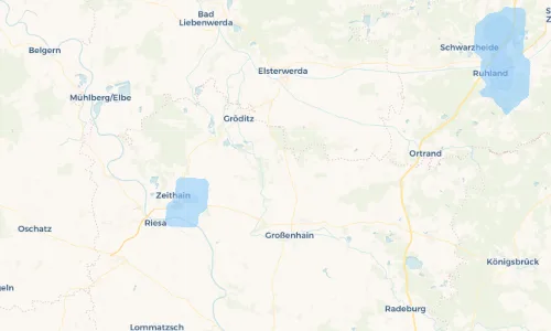 Regenradar Vorschaubild - Aktuelle Niederschläge in Treugeböhla und Umgebung