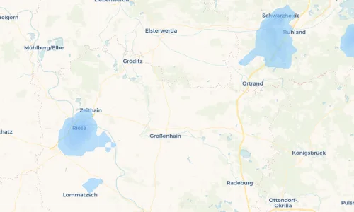 Regenradar Vorschaubild - Aktuelle Niederschläge in Uebigau und Umgebung