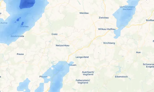 Regenradar Vorschaubild - Aktuelle Niederschläge in Unterheinsdorf und Umgebung
