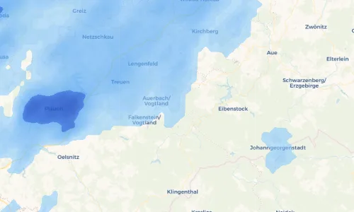 Regenradar Vorschaubild - Aktuelle Niederschläge in Vogelsgrün und Umgebung