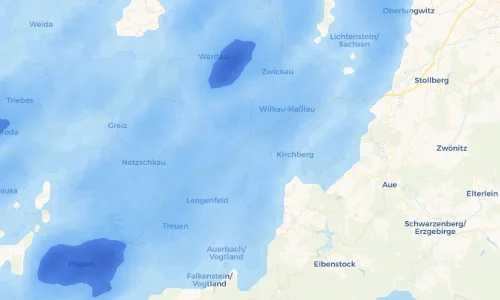 Regenradar Vorschaubild - Aktuelle Niederschläge in Voigtsgrün und Umgebung