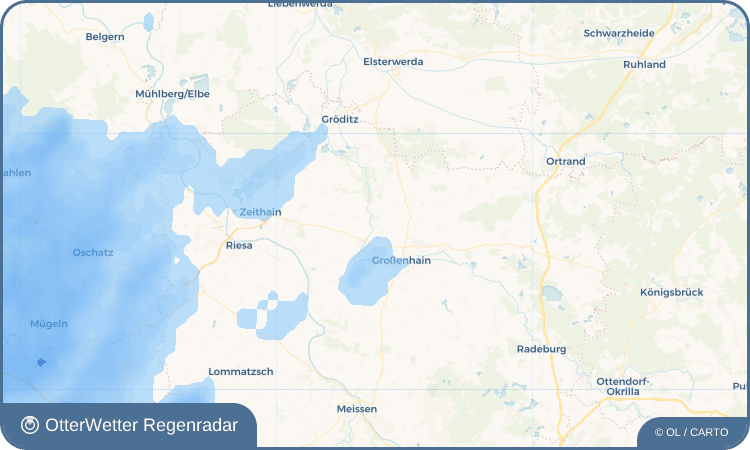OtterWetter Regenradar-Widget Walda-Kleinthiemig
