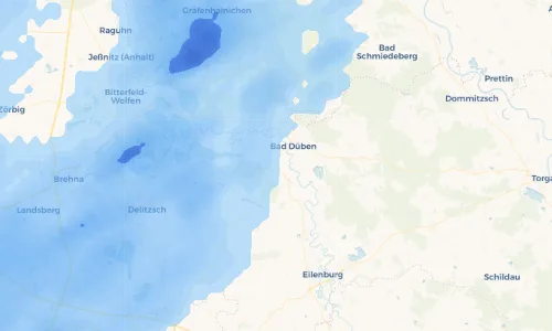 Regenradar Vorschaubild - Aktuelle Niederschläge in Wellaune und Umgebung